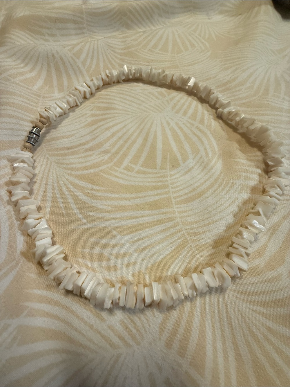 White Shell Chip Bead Necklace | Boho Coastal Beach Surfer Aesthetic